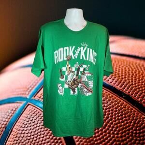 Jayson Tatum Lebron James Rook Takes The King Graphic Tee Shirt Nwot Mens Sz X